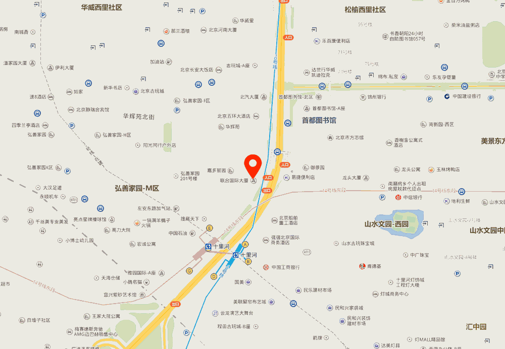 联合国际大厦位置地图